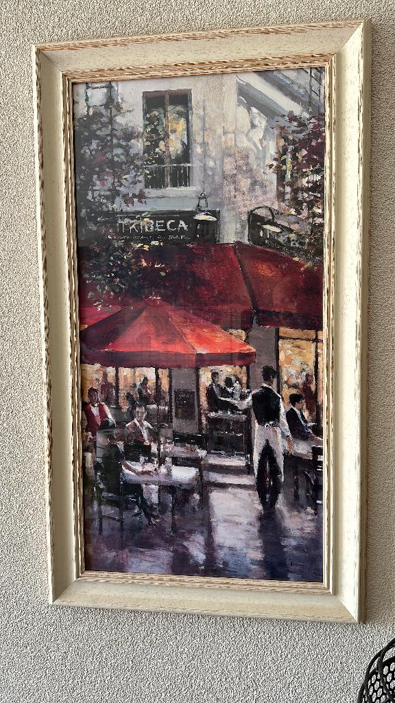 Tribeca bar en 5th avenue van Brent Heighton, Ophalen of Verzenden, Zo goed als nieuw, Schilderij, 75 cm of meer
