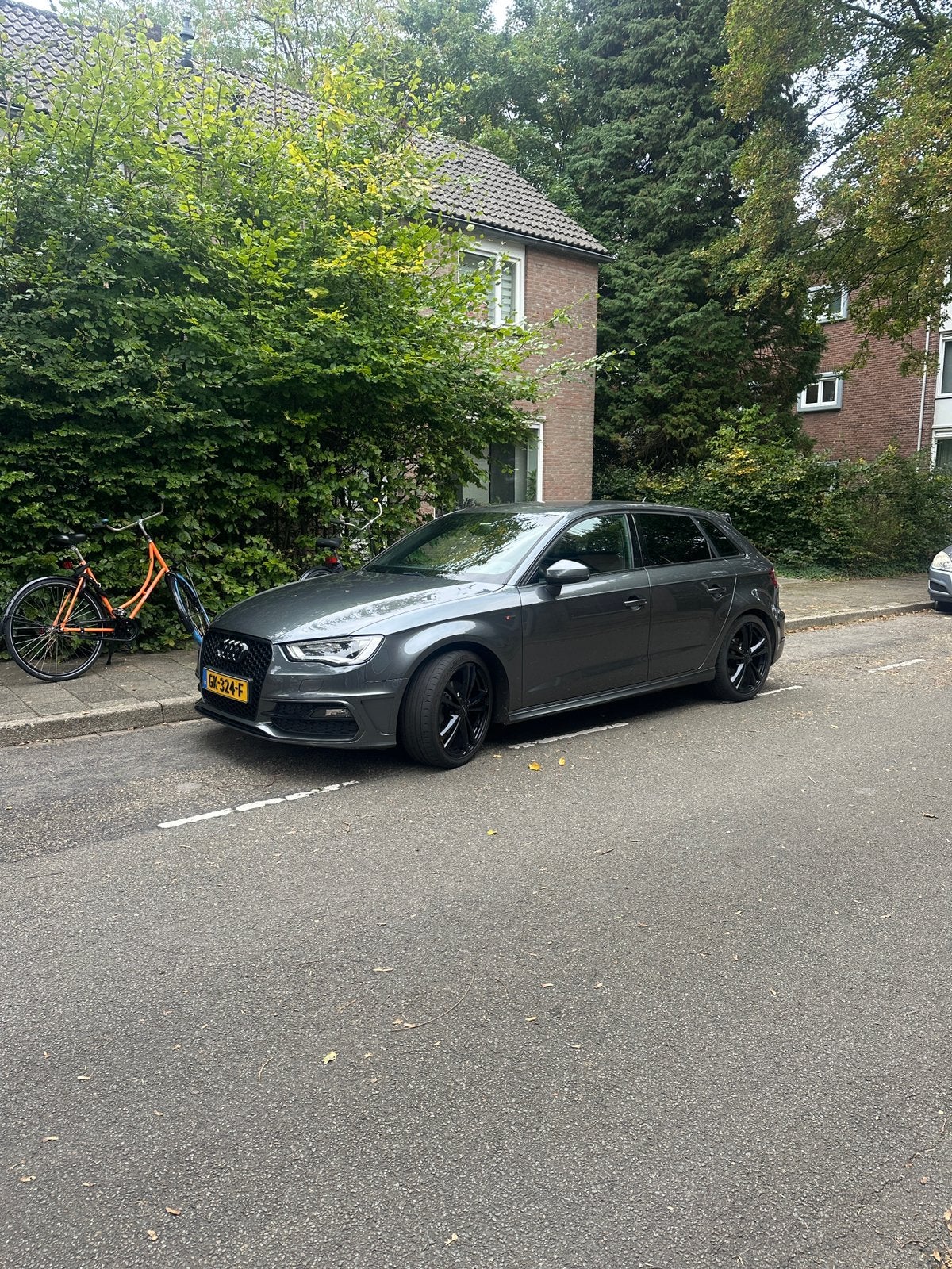 Audi A3 SB S-tronic 2015 Grijs S-line, Auto's, 135 pk, 4 cilinders, Origineel Nederlands, 1175 kg