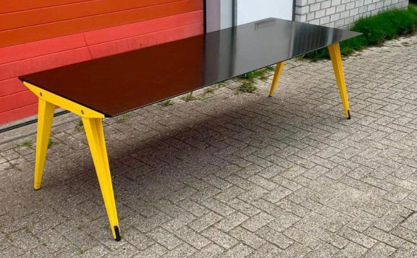 Gispen bureau/werktafel/vergadertafel, Ophalen, Gispen, 90 cm, Spaanplaat of MDF