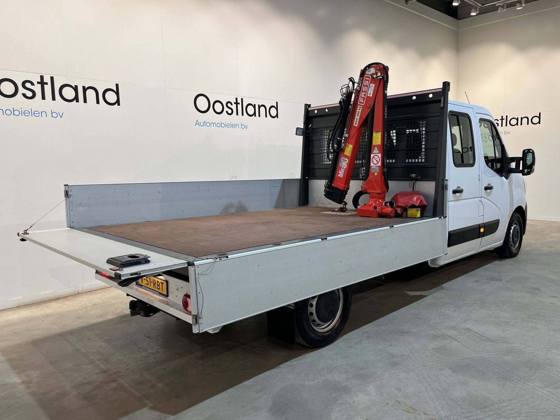Renault Master 2.3 dCi 145 PK L3 Open Laadbak / Fassi Kraan, Auto's, 145 pk, Stof, Gebruikt, 4 cilinders