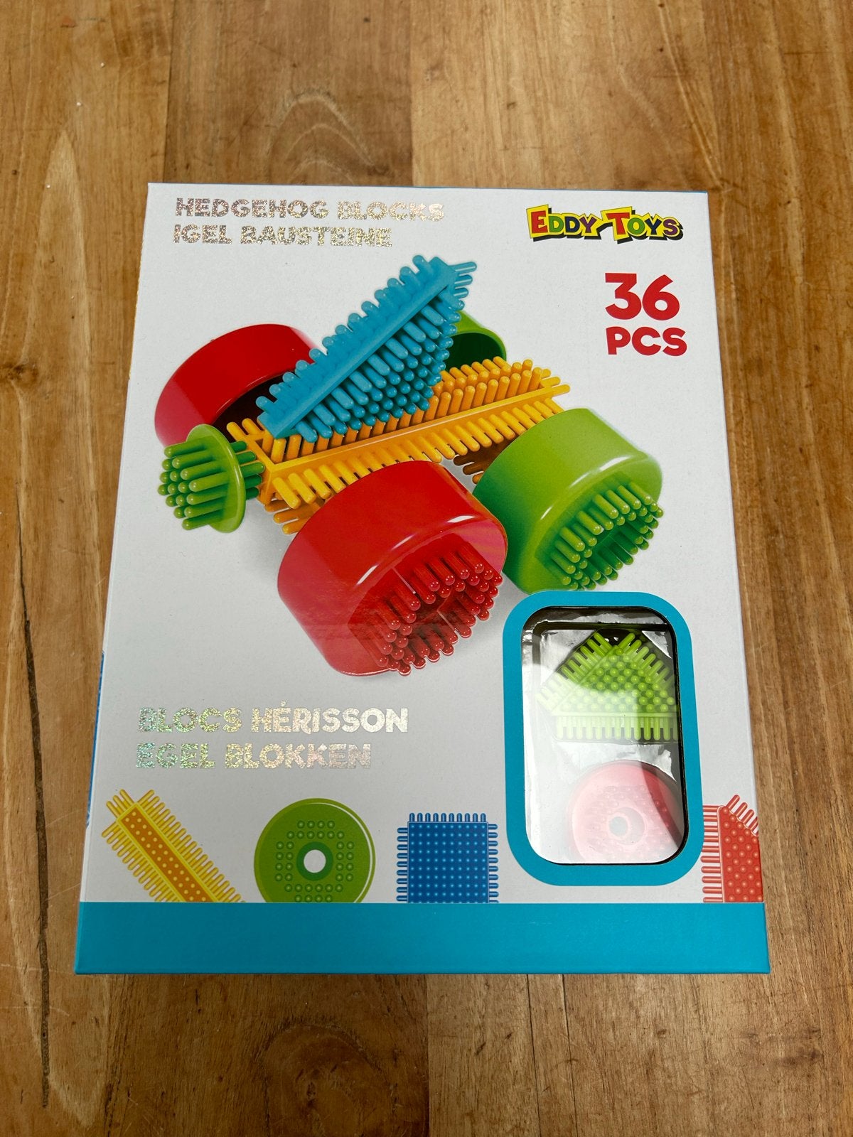 EDDY TOYS Hedgehog Blocks - 36 Stuks Igel Bausteine, Ophalen of Verzenden, Nieuw, Overige merken