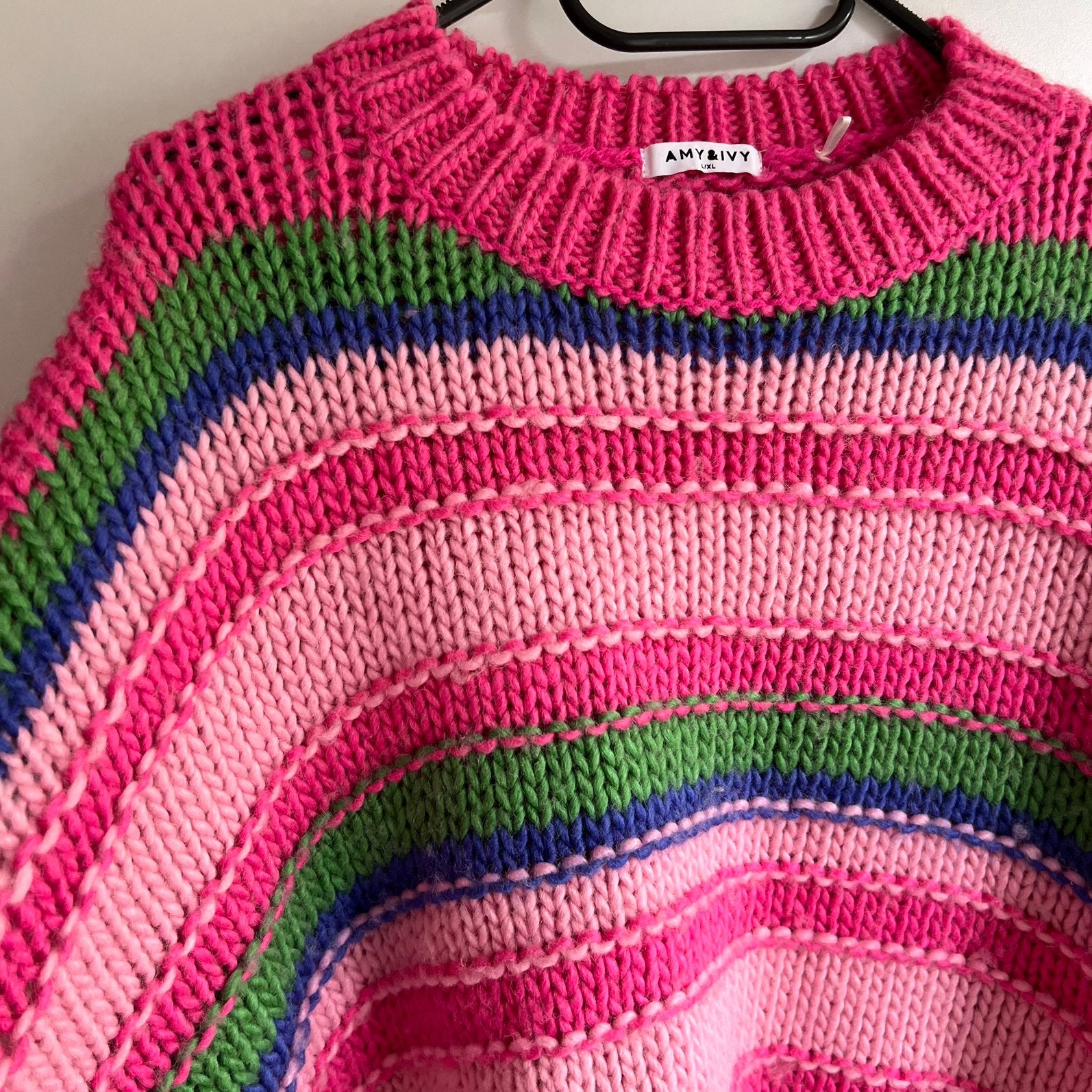 Maat L / XL 🧶 Amy & ivy trui cos wol wollen trui crop trui, Ophalen of Verzenden, Zo goed als nieuw, Maat 46/48 (XL) of groter