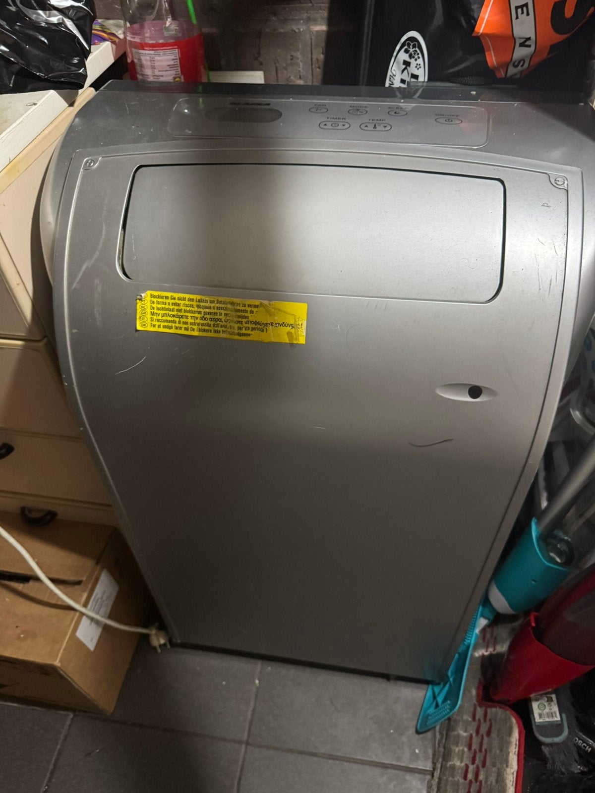 Mobiele Airco (Alaska) – Goede staat!, Ophalen, Minder dan 60 m³, 3 snelheden of meer, Zo goed als nieuw