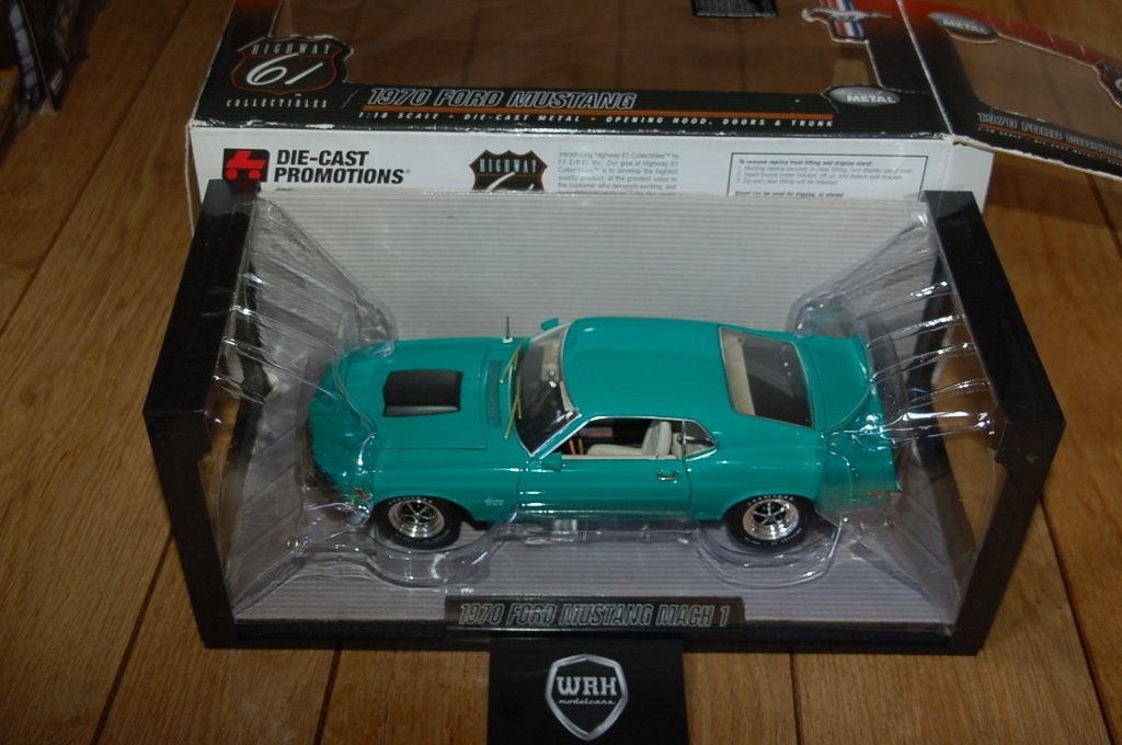 1:18 FORD MUSTANG MACH 1 1970 Highway 61 WRH, Verzenden, Zo goed als nieuw, Auto, Overige merken