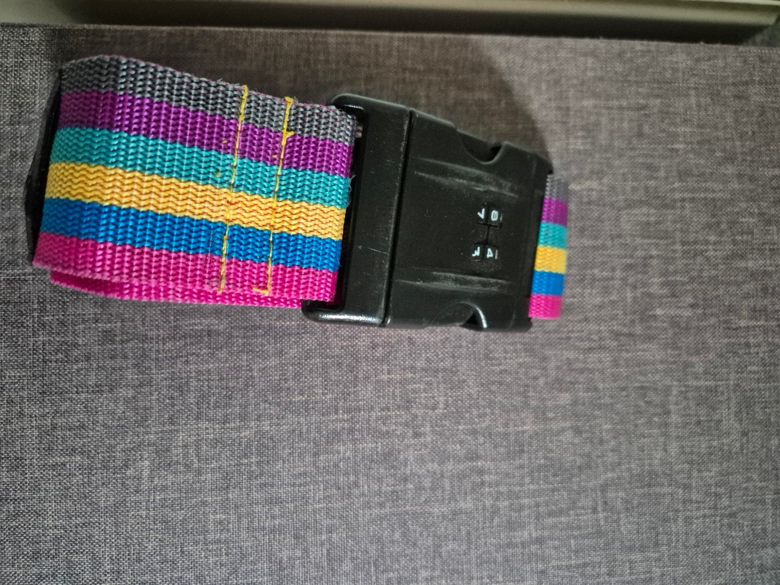 Spanband koffer, Ophalen of Verzenden, Zo goed als nieuw, Zwart, 100 cm of meer