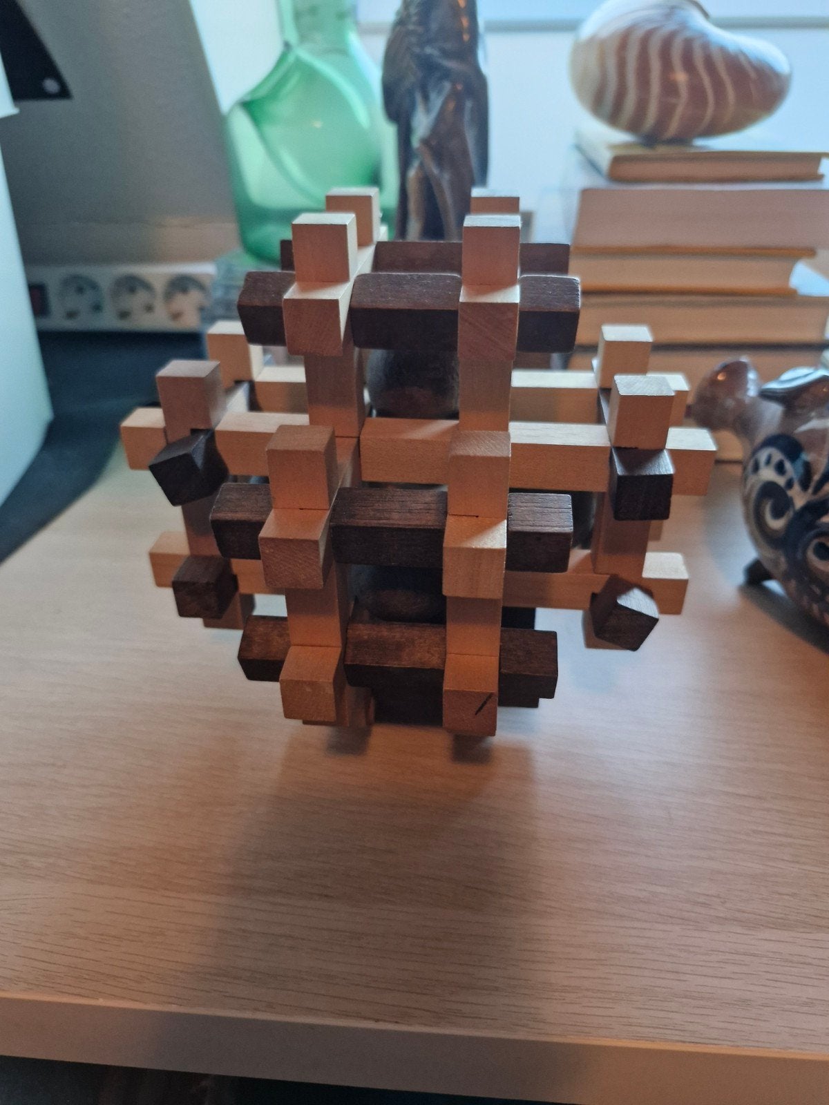Pieced Wood Interlocking Puzzle, Ophalen of Verzenden, Minder dan 500 stukjes, Zo goed als nieuw, Overige typen
