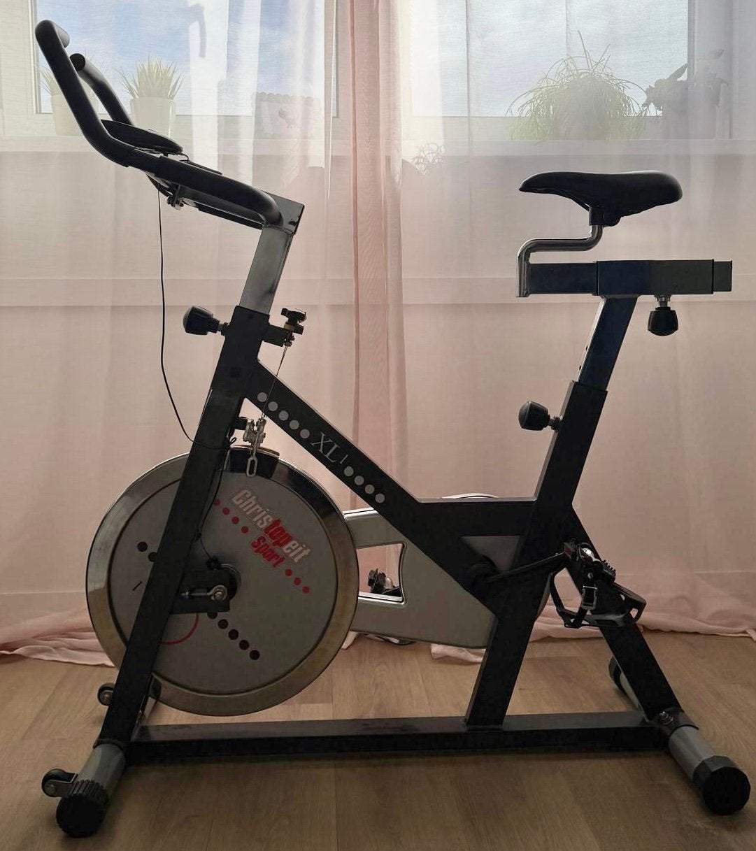 Spinningbike Christopeit Sport XL, Ophalen, Gebruikt, Spinningfiets, Metaal