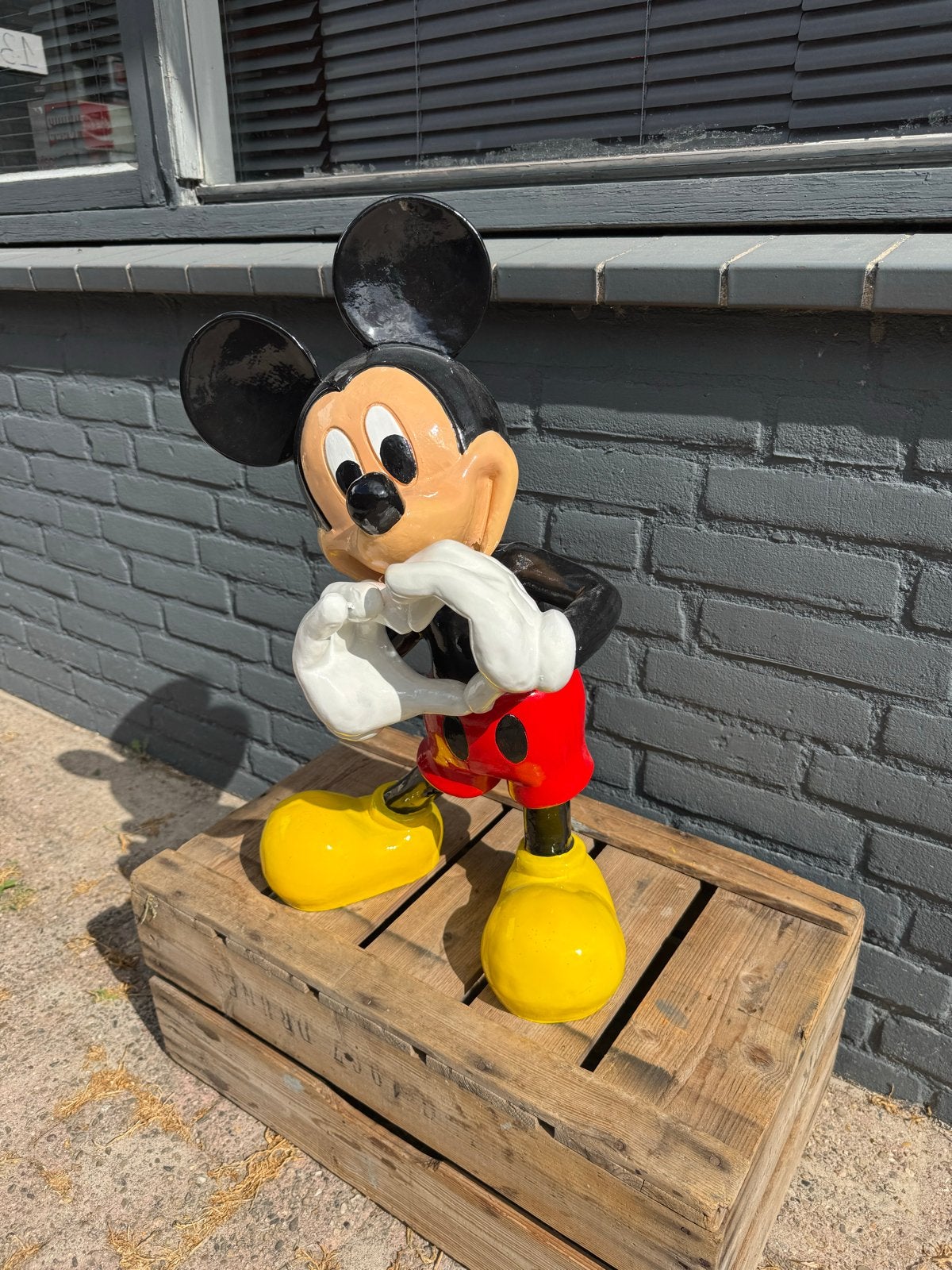 Groot Mickey Mouse Beeld - Perfect voor Decoratie, Verzamelen, Ophalen, Beeldje of Figuurtje, ., Zo goed als nieuw