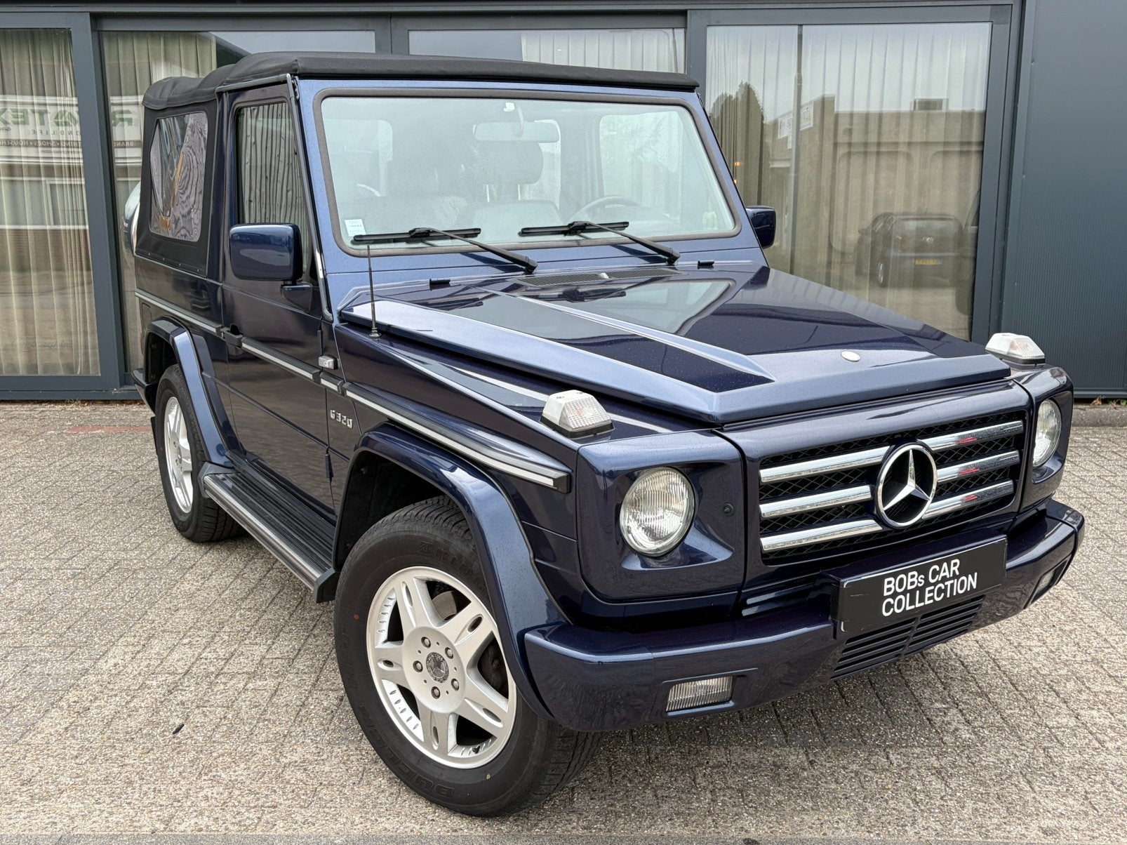 G320 Cabrio 1995, Auto's, Automaat, Blauw, Leder, Bedrijf