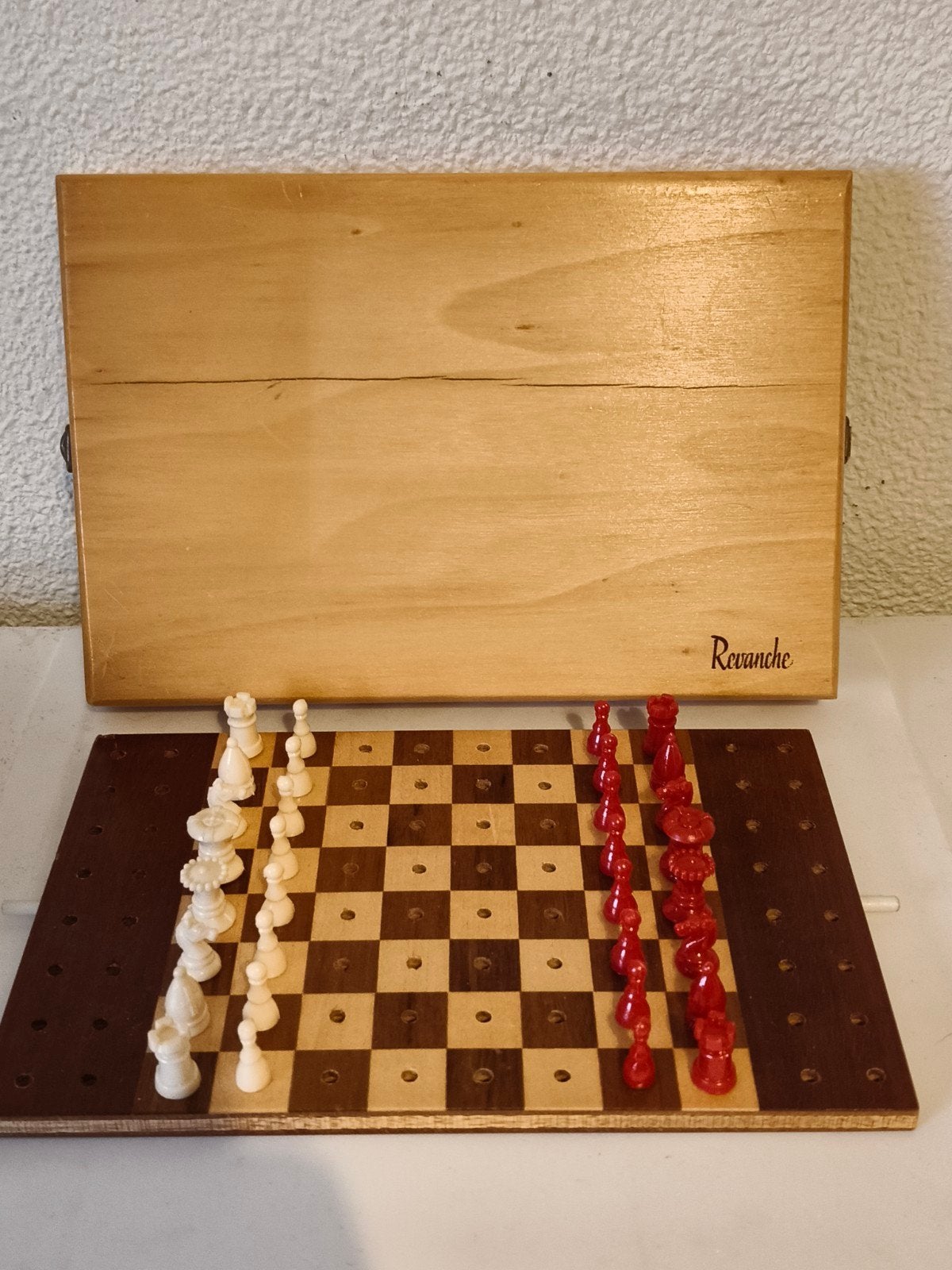 Revanche Reis Schaakspel - Compleet en Draagbaar, Hobby en Vrije tijd, Gebruikt, Een of twee spelers, Ophalen of Verzenden, Revanche
