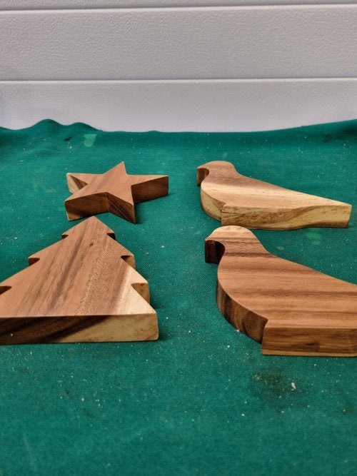 houtsnijwerk vogels ster en boom, Diversen, Kerst, Ophalen of Verzenden, 'T Olde Gre-j, Info@toldegrej.nl, Endepoelstraat 20f Didam