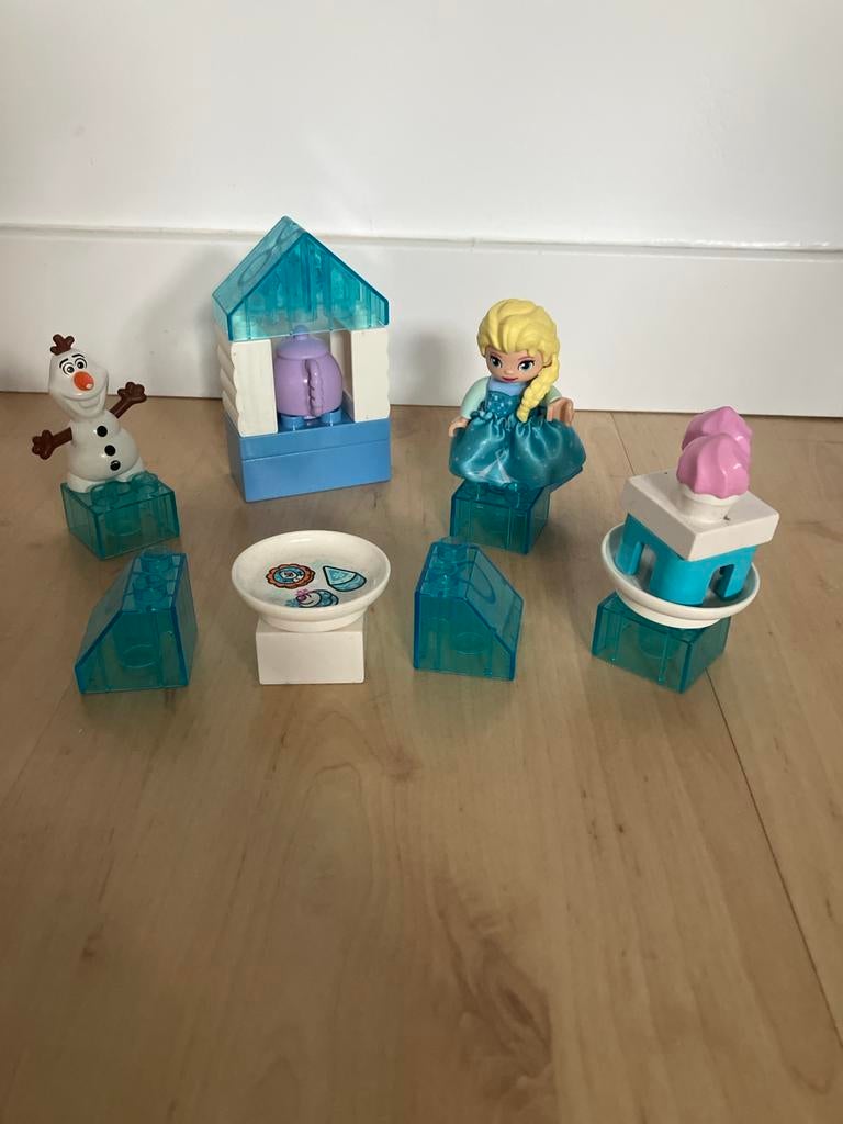 Lego Duplo Elsa's Theefeestje - Frozen Speelset, Ophalen of Verzenden, Zo goed als nieuw, Complete set, Duplo