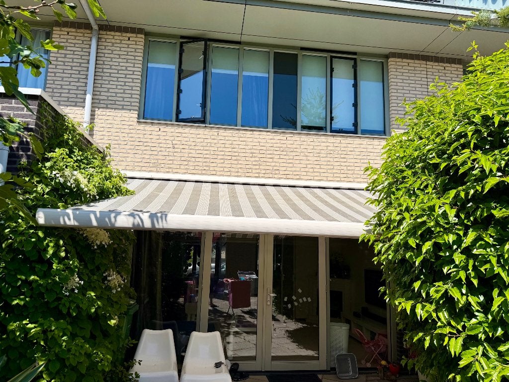 Zonwering | Terrasluifel, Tuin en Terras, Zonneschermen, Ophalen, Gebruikt, 450 cm of meer, Elektrisch