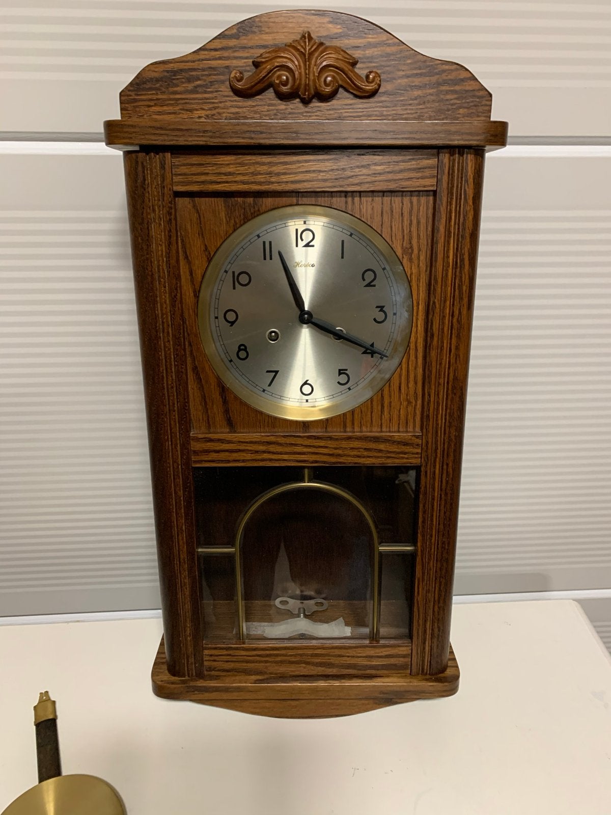 Horéco Wandklok - Klassiek Houten Design, Ophalen