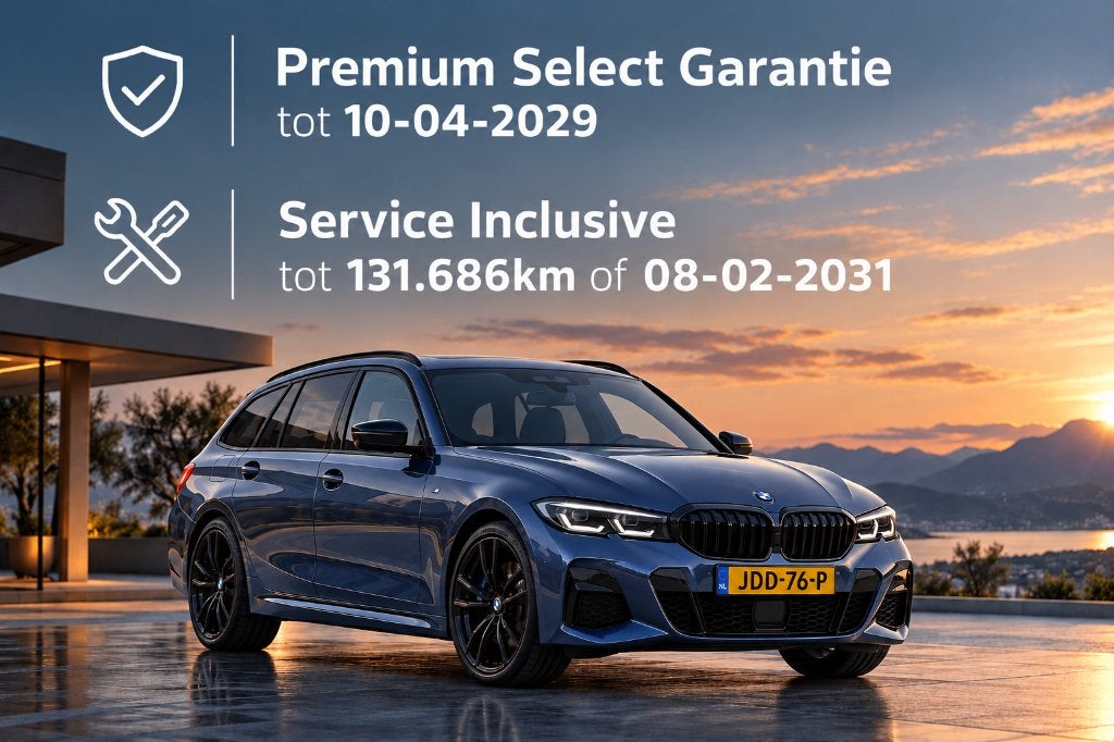 BMW 330e M Sport Pro | Pano | HK | Garantie 2029 | Compleet!, Zwart, 4 cilinders, Blauw, Stationwagon
