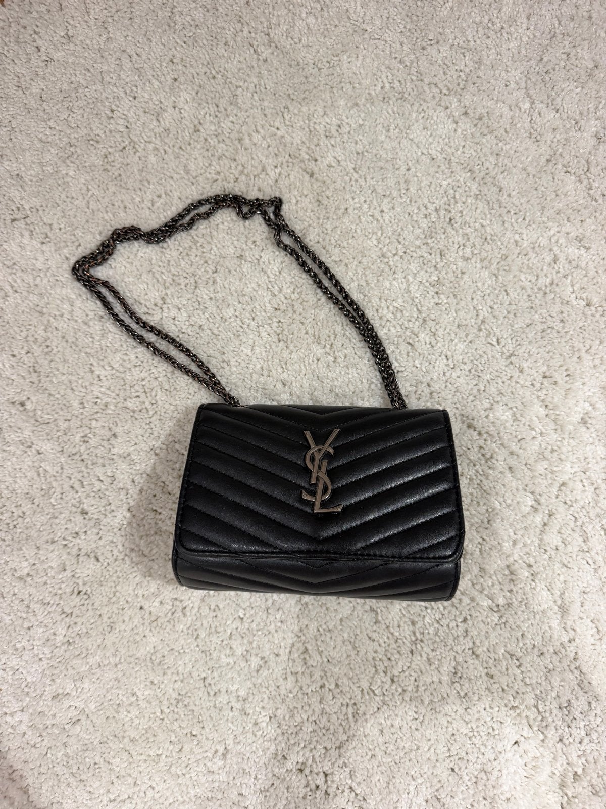YSL schoudertas, Sieraden, Tassen en Uiterlijk, Verzenden, Zo goed als nieuw, Zwart, Schoudertasje