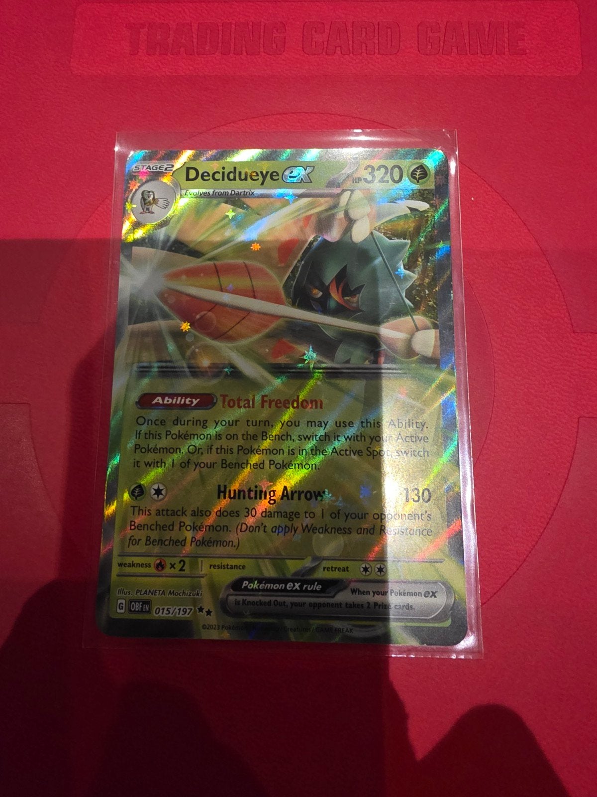 Decidueye ex 015/197, Ophalen of Verzenden, Zo goed als nieuw, Foil