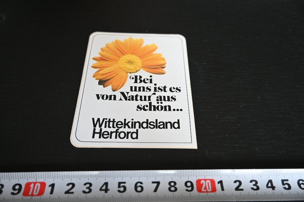 sticker Wittekindsland Herford Bei uns ist es van Natur aus, Ophalen, Zo goed als nieuw