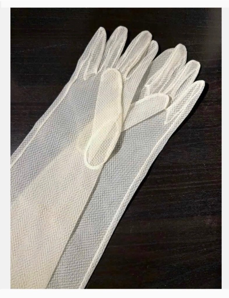 Antieke Lange Handschoenen - Elegant en Tijdloos, Ophalen of Verzenden, Zo goed als nieuw, X, Handschoenen