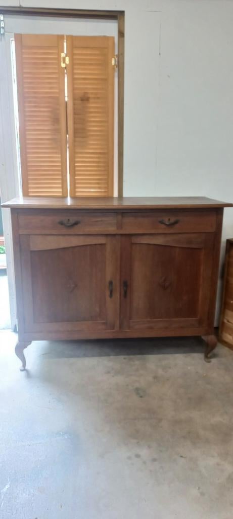 Dressoir met 2 lades  opknapper, Ophalen, Gebruikt, 100 tot 150 cm, .