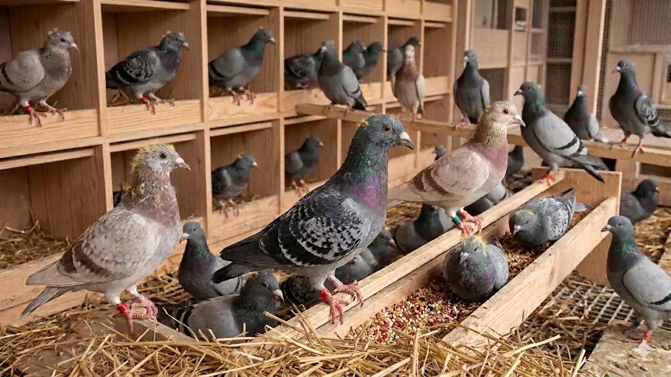 te koop postduiven, Meerdere dieren, Postduif