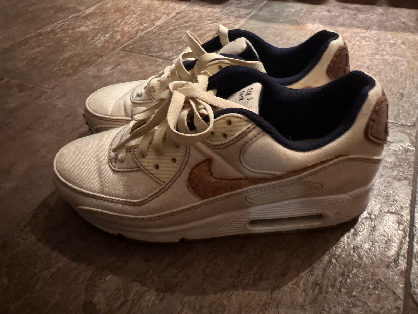 Nike Air Max 90 Cork sneakers - Maat 40, Ophalen of Verzenden, Zo goed als nieuw, Beige, Sneakers of Gympen