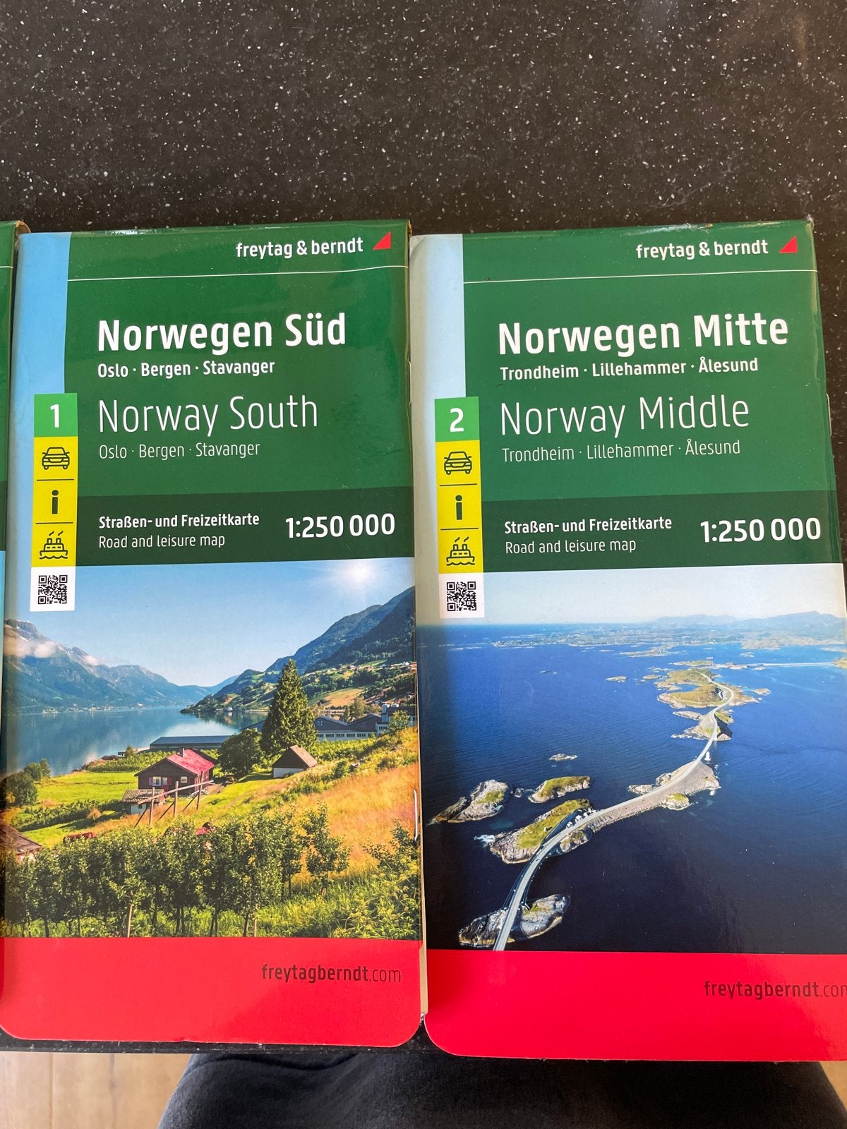 Freytag & Berndt wegenkaarten Noorwegen Zuid en Midden, Boeken, Reisgidsen, Zo goed als nieuw, Reisgids of -boek, Europa, Overige merken