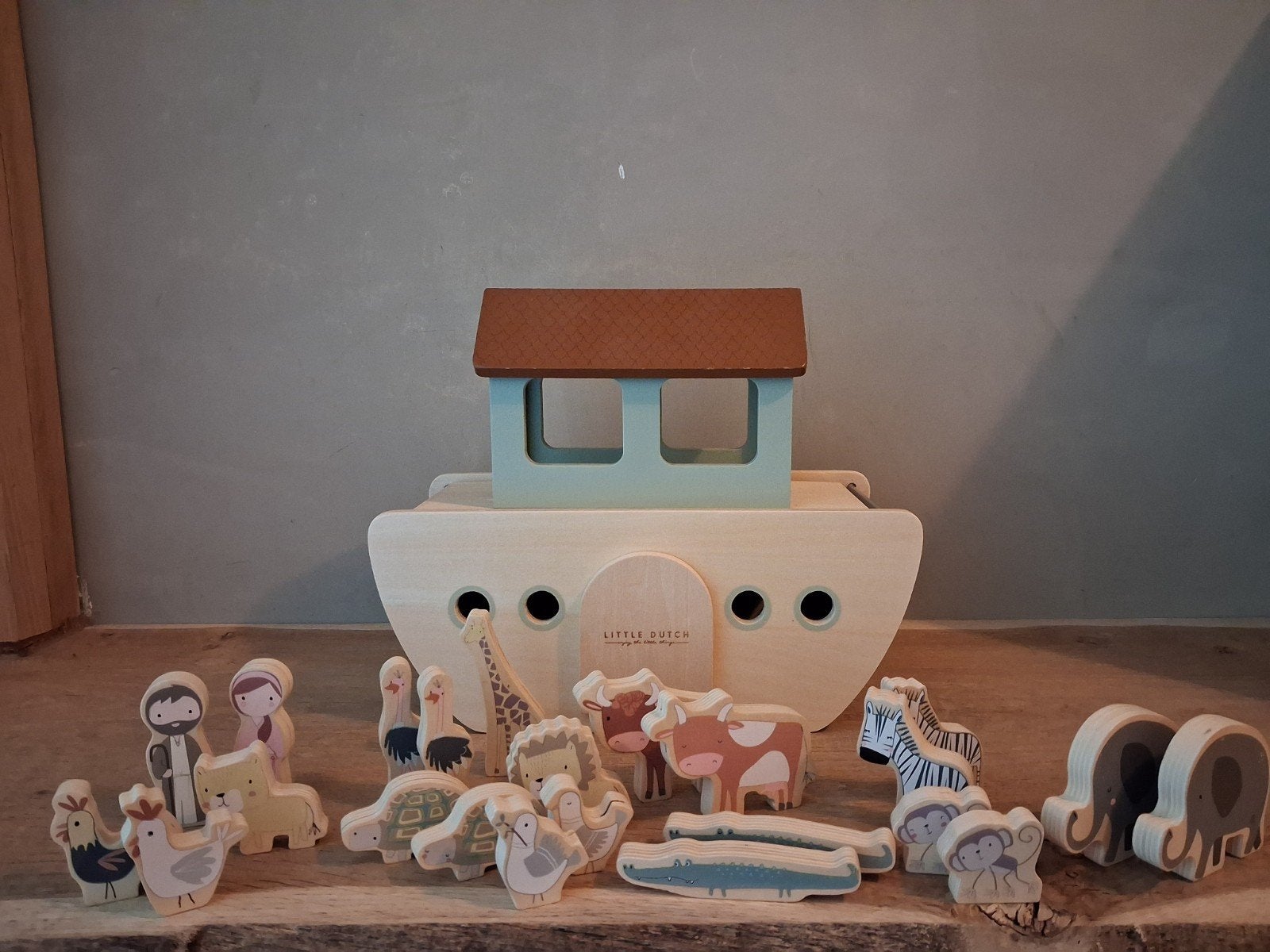 Little Dutch houten Ark van Noach met dieren, Ophalen, Zo goed als nieuw, Overige typen