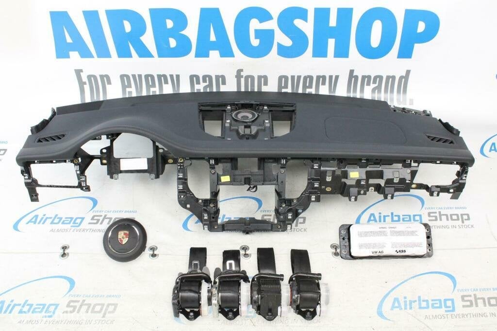 Airbag set Dashboard zwart leder met stiksels Porsche Macan, Auto-onderdelen, Gebruikt, Ophalen of Verzenden