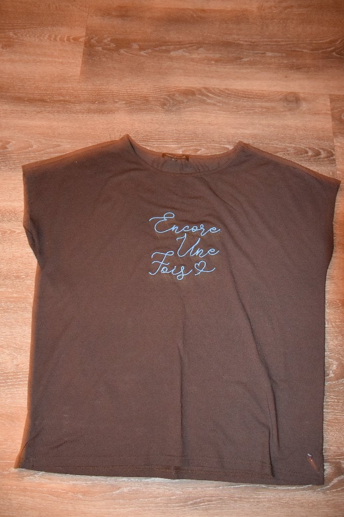 Donkerbruin shirtje van Tramontana, Bruin, Tramontana, Maat 42/44 (L), Ophalen of Verzenden