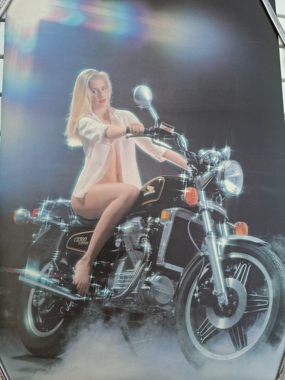 honda model met andere kant poster, Motoren, Ophalen, Gebruikt