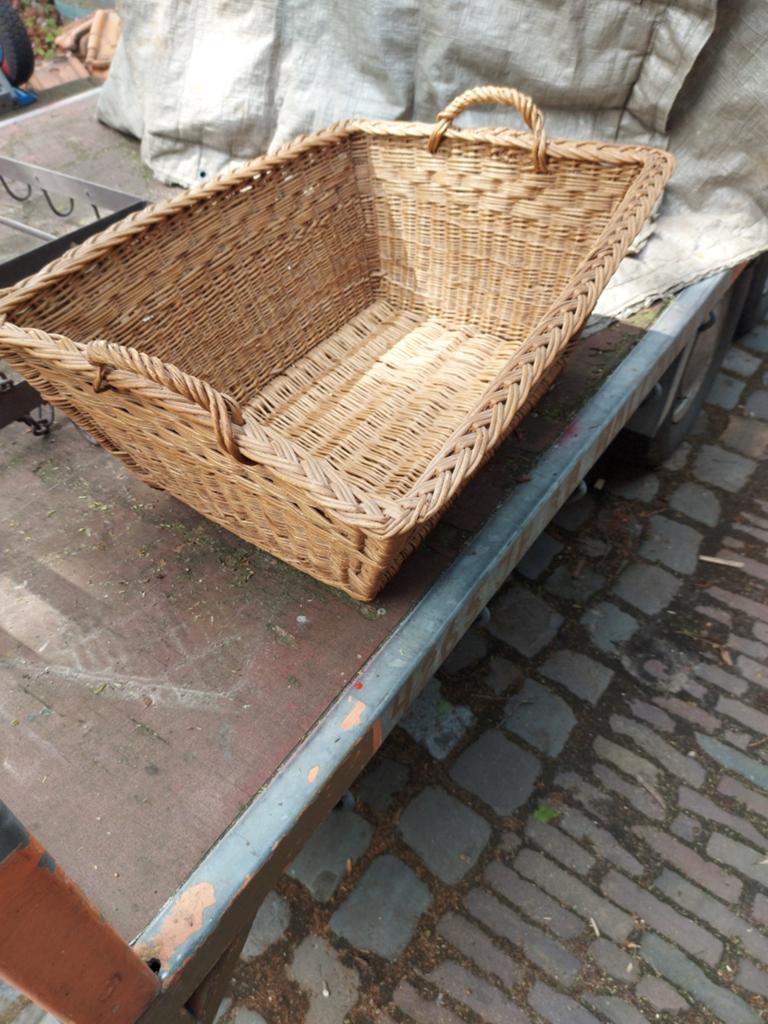 Antieke mand igst 70 x52x 43cm volkskunst bakkerij, Ophalen of Verzenden