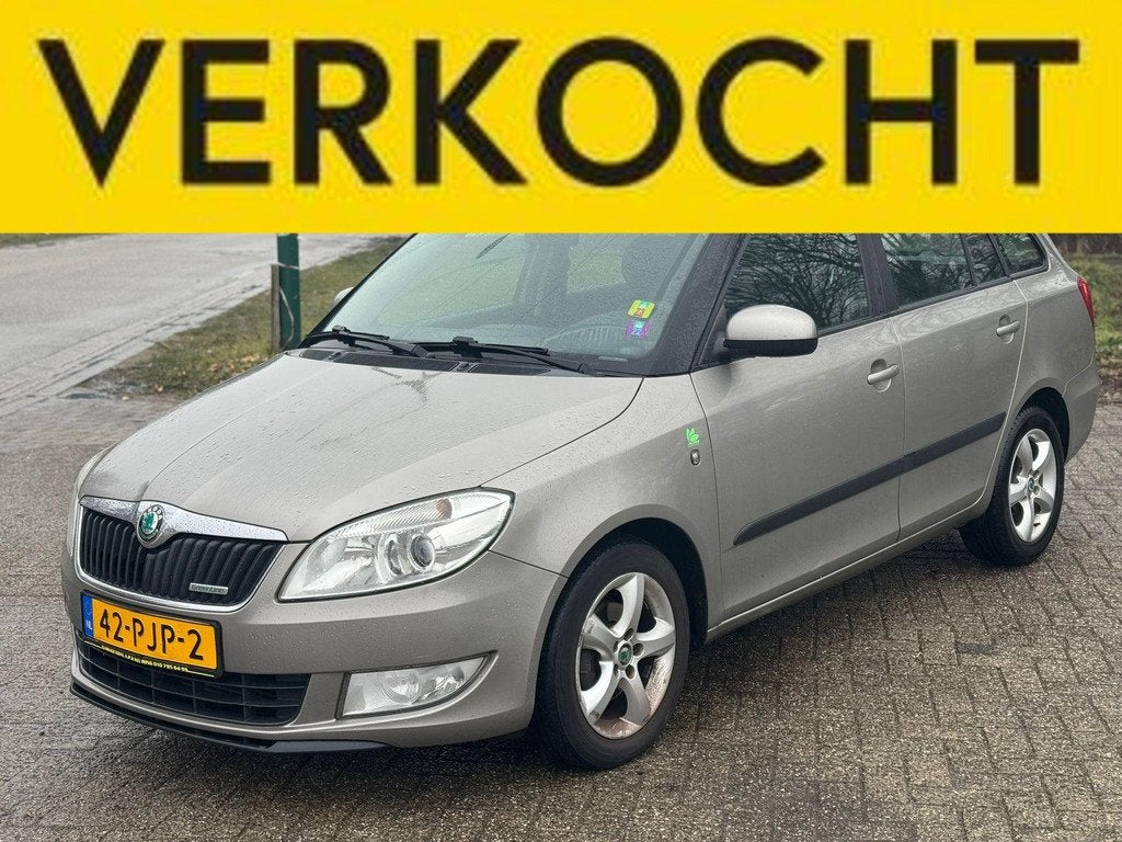 Skoda Fabia Combi 1.2 TDI Greenline Airco/1 jaar APK, Auto's, Skoda, Voorwielaandrijving, Euro 5, Zwart, 1199 cc