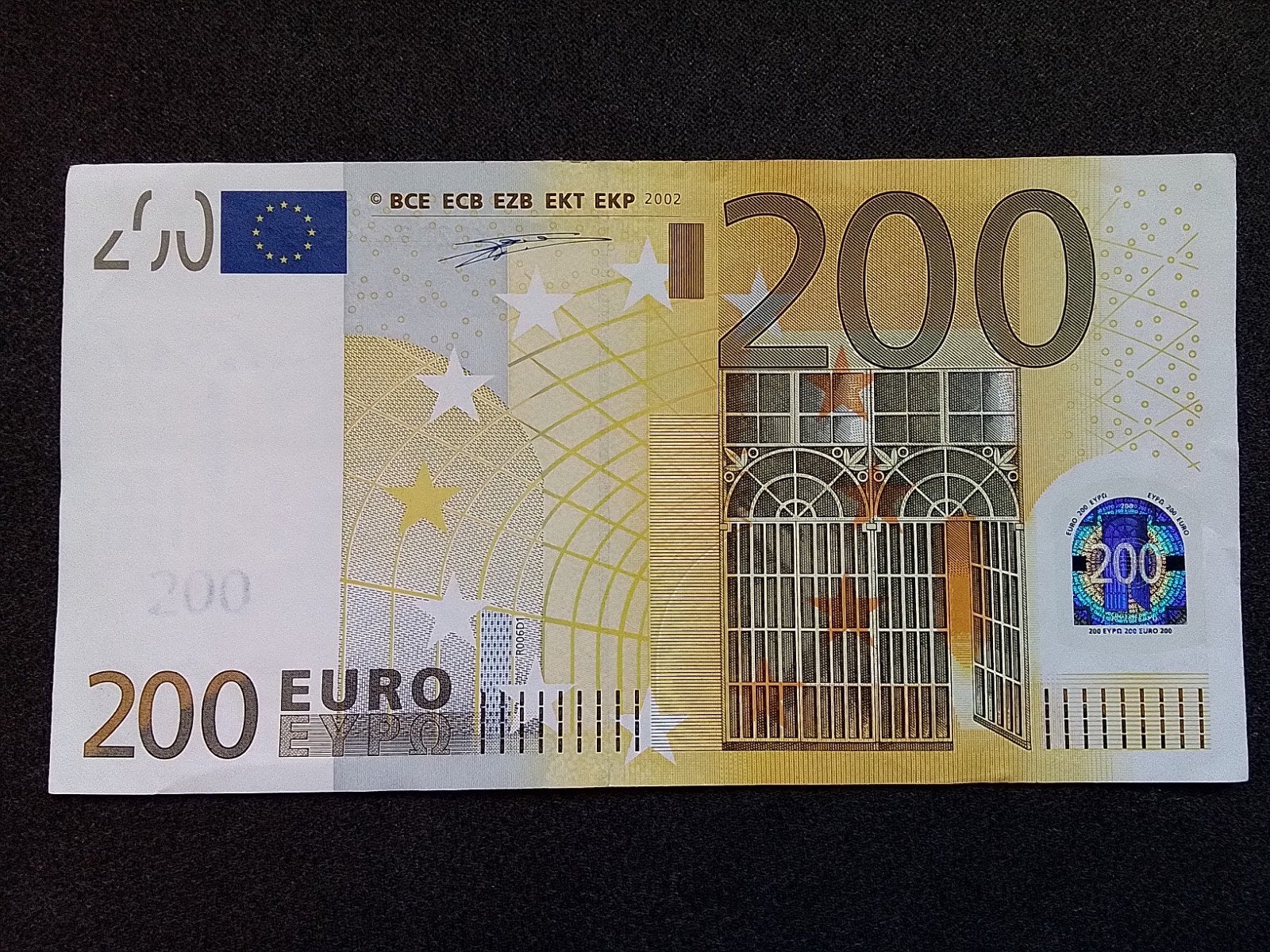 2 X 200 eurobiljet 2002 duitsland en meer biljetten Zijn we, Postzegels en Munten, Bankbiljetten | Europa | Eurobiljetten, Ophalen of Verzenden