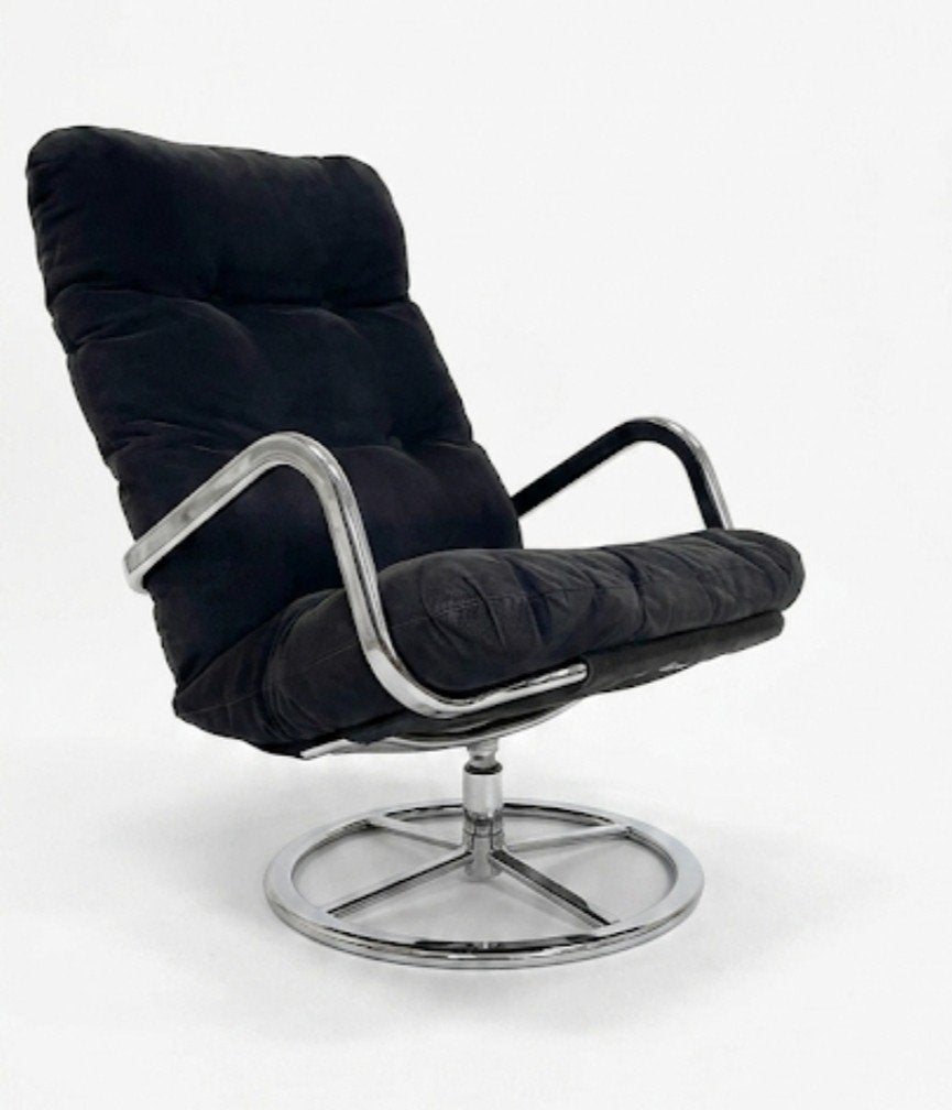 Ikea Smedsta vintage draaistoel prefecte staat, Huis en Inrichting, Fauteuils, Ophalen, 50 tot 75 cm