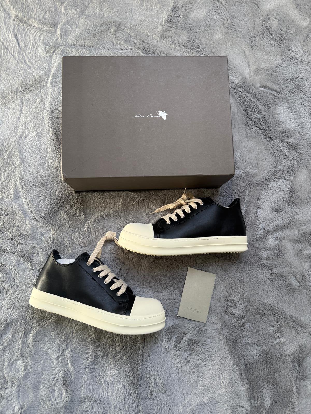 Rick Owens Ramones Sneakers Zwart 43, Ophalen of Verzenden, Zo goed als nieuw, Zwart