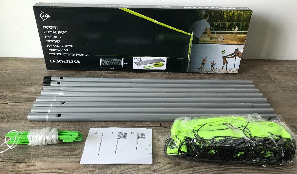 Sportnet 609 x 220 cm Multifunctioneel volleybalnet Nylon, Ophalen of Verzenden, Overige typen