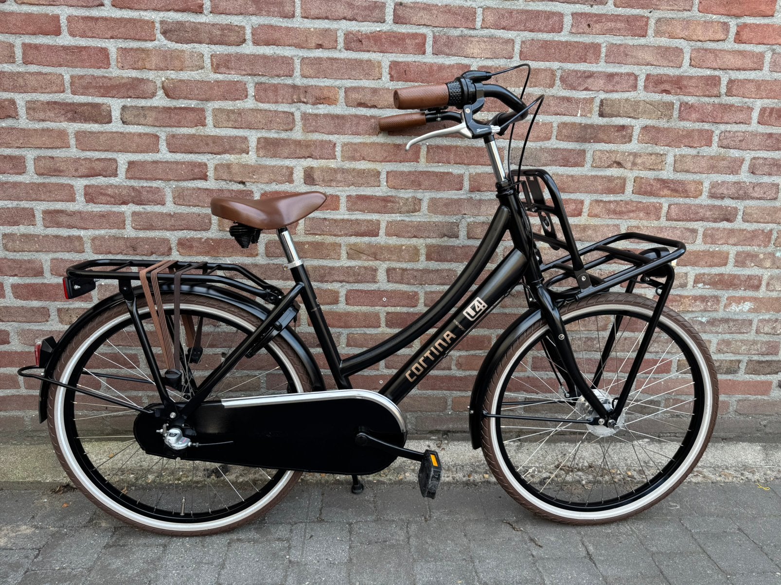 Cortina U4 Transportfiets 24 inch #naafdynamo#voor handrem, Fietsen en Brommers, Fietsen | Meisjes, Ophalen, Terugtraprem, 24 inch