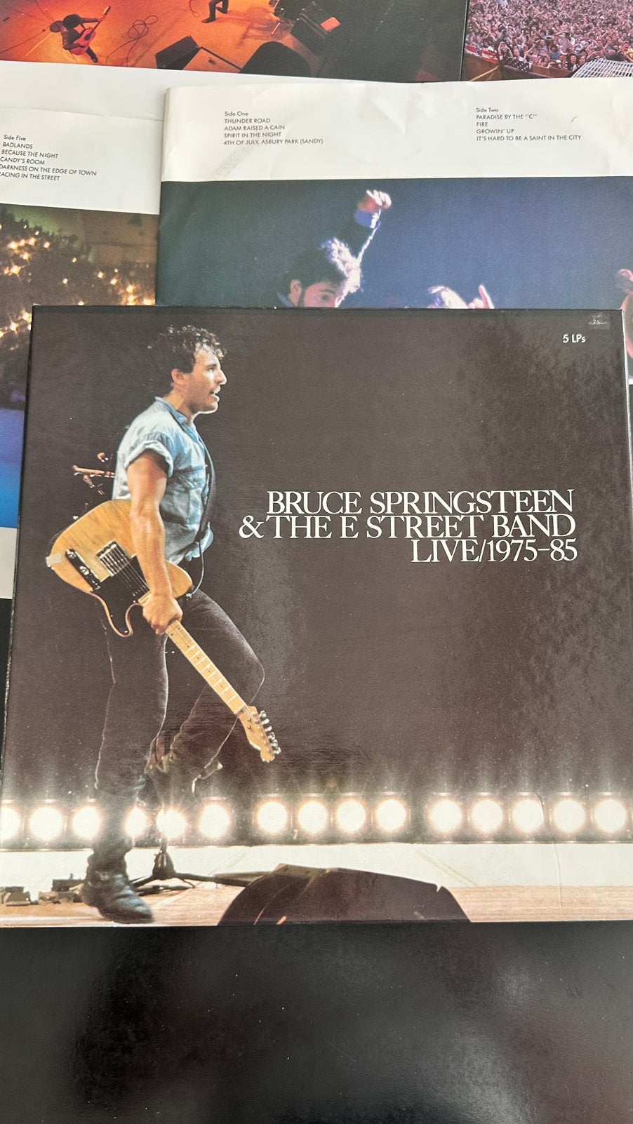 Bruce Springsteen live 1975 - 85  5 lp box, Cd's en Dvd's, Vinyl | Rock, Ophalen of Verzenden, Zo goed als nieuw, 12 inch, Poprock