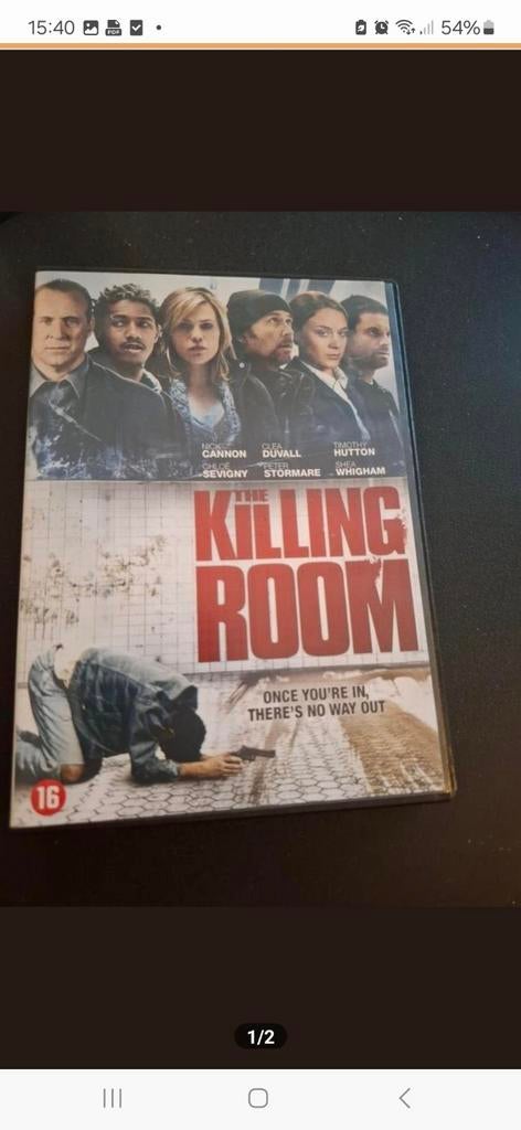 The Killing Room.16 jaar.€ 2,00 of 3 voor €5,00, Vanaf 16 jaar, Ophalen of Verzenden, Zo goed als nieuw, Actiethriller