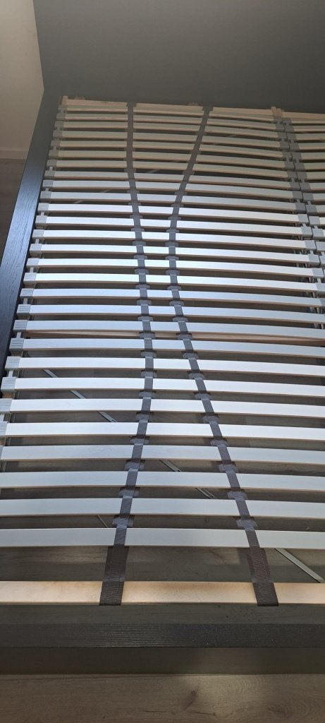 IKEA-bedframe met lades, Ophalen, Eenpersoons, Wit, 140 cm
