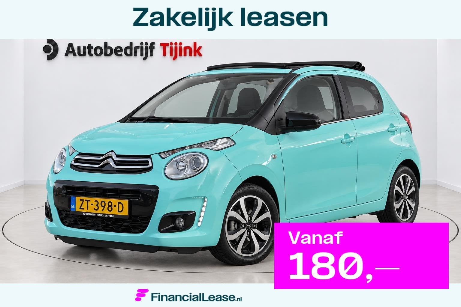 Citroën C1 1.0 VTi Airscape Shine | Cabrio | Automaat | Air, Gebruikt, Euro 6, Verwarmde buitenspiegels, Met garantie (alle)