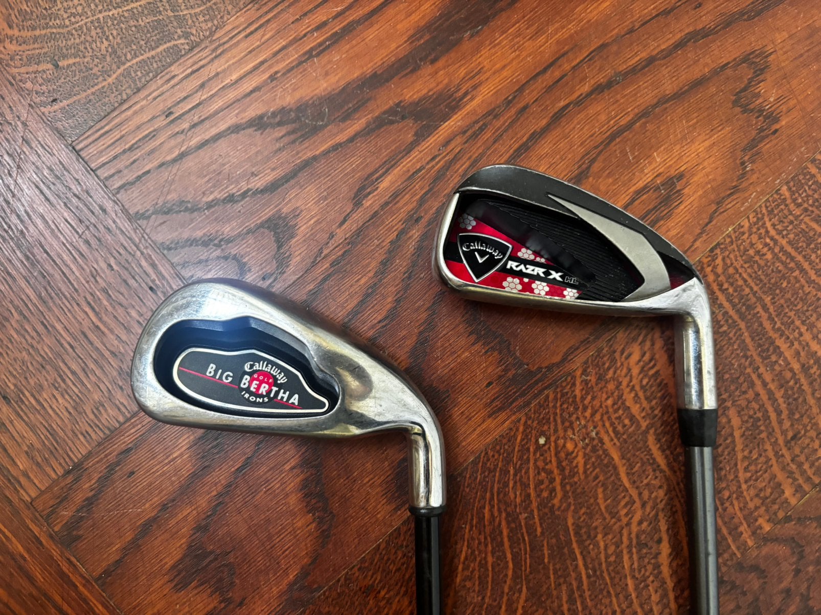 Callaway Irons: Big Bertha 4-Iron & RAZR X HL 5-Iron, Sport en Fitness, Ophalen of Verzenden, Zo goed als nieuw, Club, Callaway