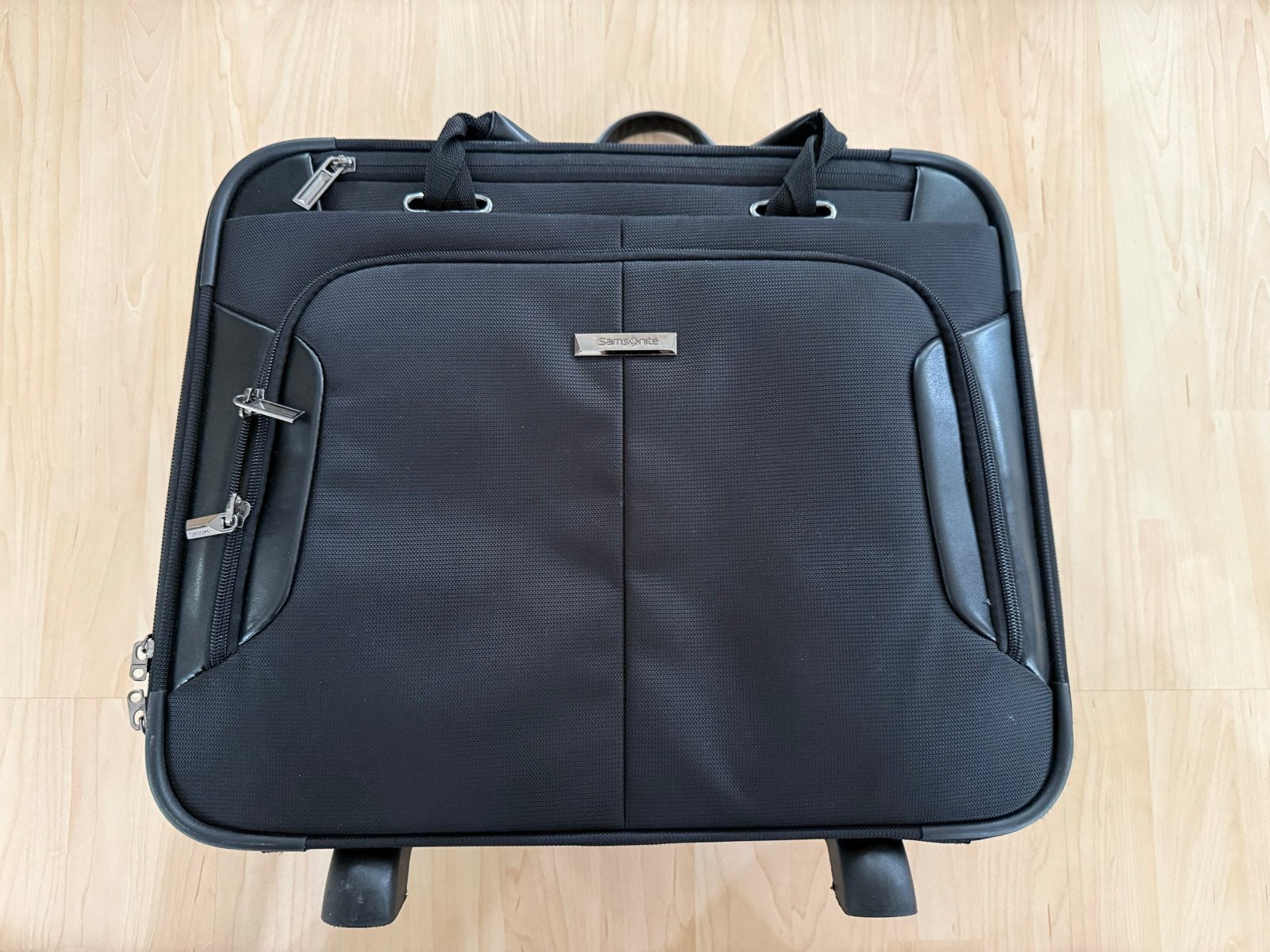 Samsonite Laptoptas op Wieltjes - Zwart, Ophalen, 40 tot 60 cm, Gebruikt, 20 tot 30 cm