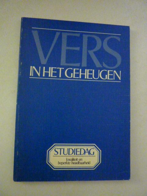 Vers in het geheugen, studiedag, Verzenden, Zo goed als nieuw