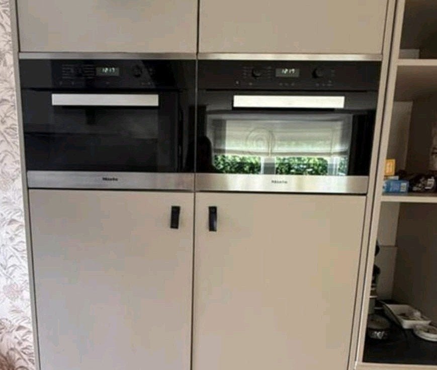 MIELE oven set: solo oven + ( ook magnetron te koop), Ophalen, 45 tot 50 cm, Hete lucht, Zo goed als nieuw