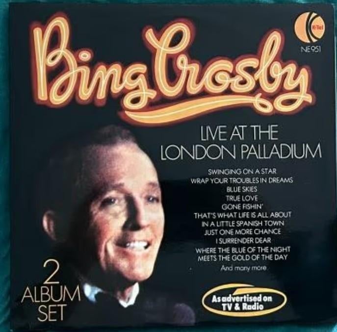LP Bing Crosby - Live at the London Palladium, Ophalen of Verzenden, 1980 - 1989, Gebruikt, 12 inch
