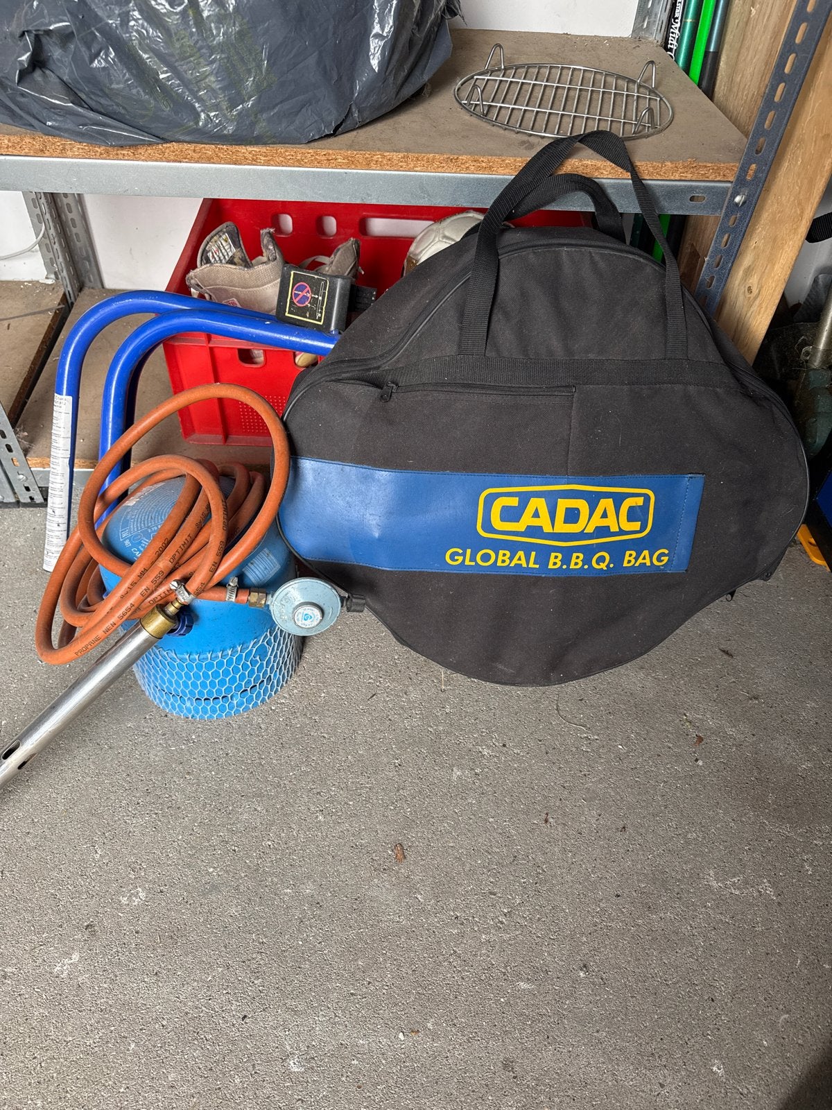 Cadac Global BBQ Tas met Gasfles en Slang, Ophalen, Gebruikt