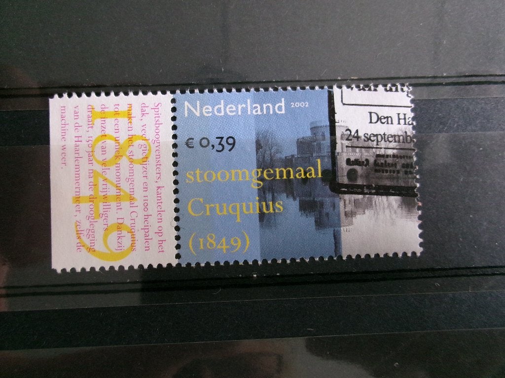 2002 - stoomgemaal cruquius met tab (761g), Verzenden, Gestempeld