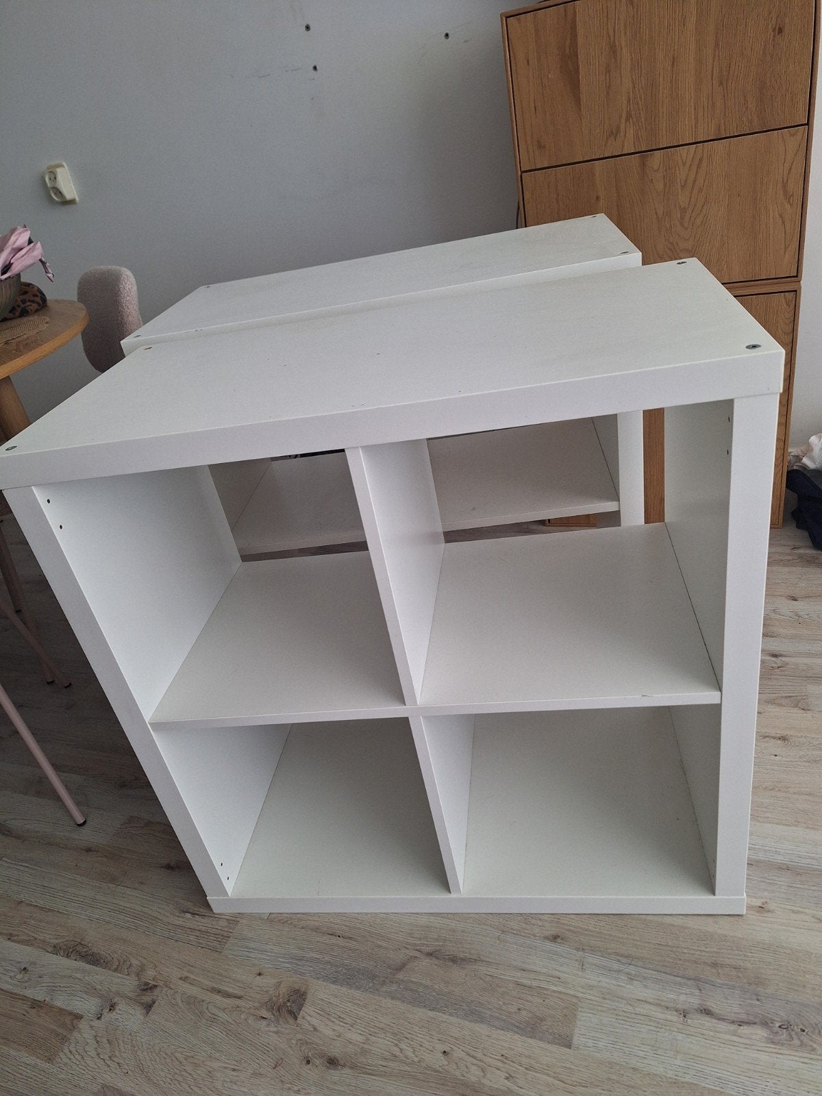 Ikea kallax vakkenkast 2 stuks wit, Ophalen, Gebruikt, 50 tot 100 cm, Minder dan 100 cm